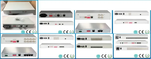 Carte multiplexeur à fibre optique 4x E1/T1 + FE