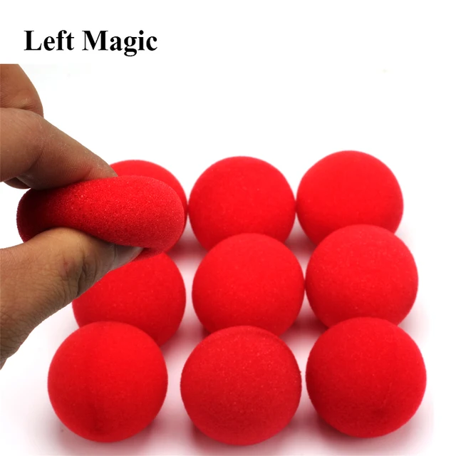10PCS 4.5cm Finger Sponge Ball magic tricks Classical magician Illusion Comedy close-up stage card magic Accessories E3132 1