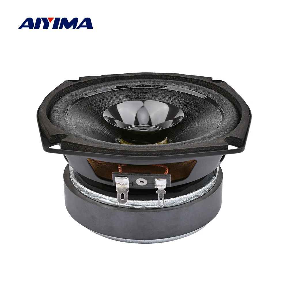 Aiyima 5 Inch Audio Midrange Portable Speaker 4 Ohm 40 W 25 Core