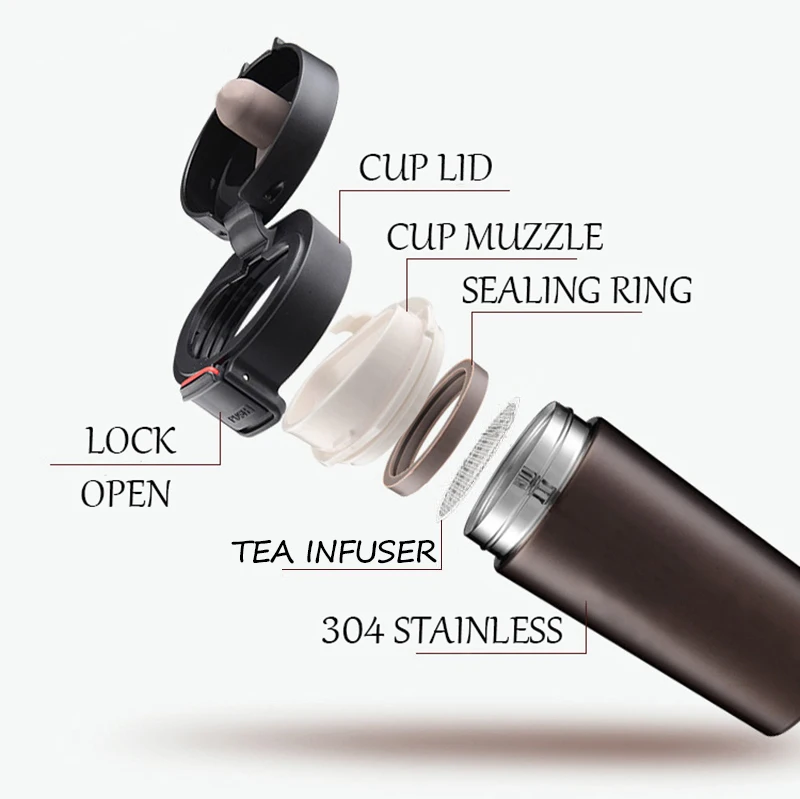 380ml Starbucks Mug High Quality Creative Double Wall Stainless Steel Thermo Cup Coffee Tea Milk Travel Mug Thermol Bottle 60B