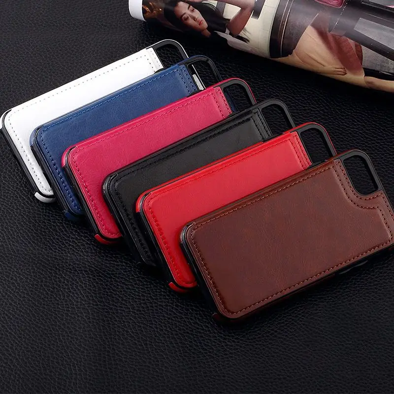 

Pu Leather wallet phone case with panel bracket card solt for iphone X XS XR MAX 7plus 8plus 6plus and SamsungS10 Note 9