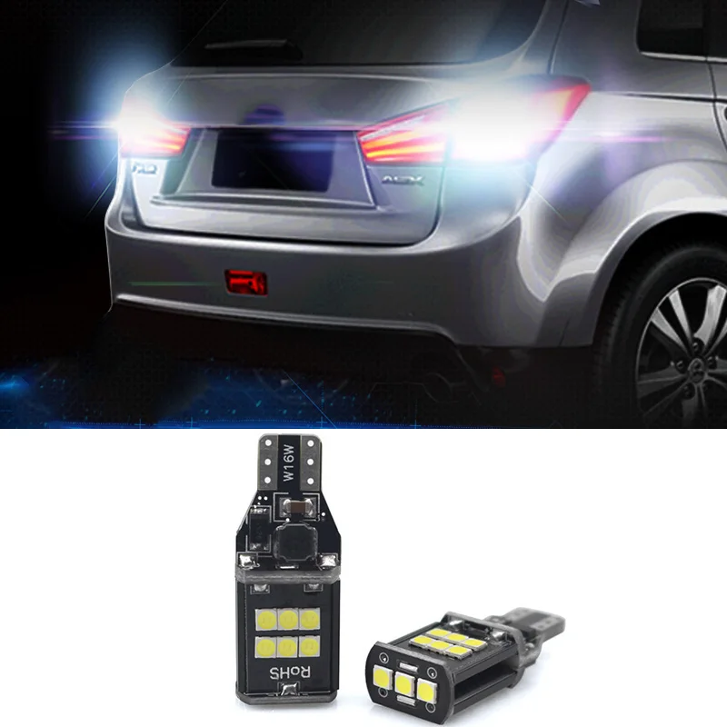 

2x Canbus T15 W16W 921 912 Car LED Backup Reverse Light Bulbs for Mitsubishi Outlander Lancer 9 10 ASX Galant Pajero Colt I200