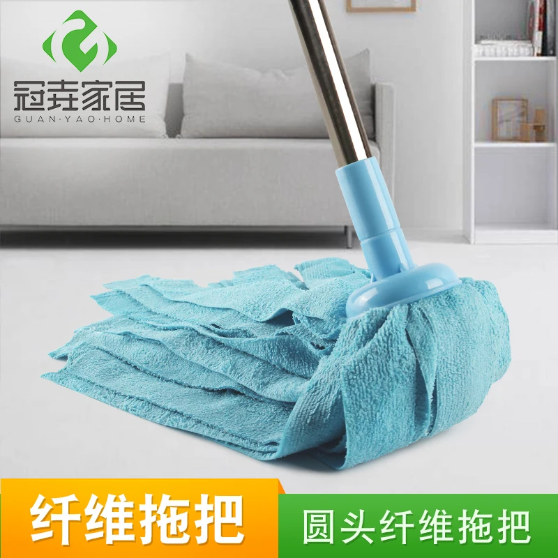 

Microfibre Fabric Mops Stainless steel Handle Manually Dehydration Mops Circular Household Cleaning Tools mops floor cleaning