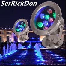 IP68 водонепроницаемый RGB светодиодный подводный светильник 3 Вт 6 Вт 9 Вт 12 Вт 15 Вт 18 Вт 24 Вт 36 Вт 12/24 в фонтан для бассейна аквариумный Аквариум Пруд Лампа