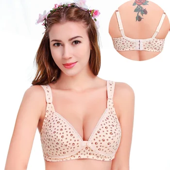 

Best Sales Women Mum Maternity Feeding No rims Cotton Bra Nursing Breastfeeding Bras 34-42 Cup B