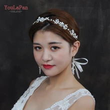 YouLaPan HP152 женские повязки на голову свадебные аксессуары для волос невесты жемчужное свадебное украшение на голову невесты головной убор повязка на голову