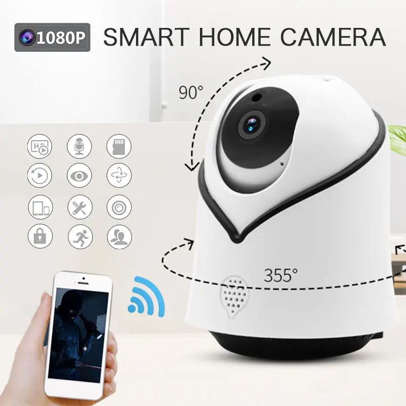 

1080P HD Wifi Camera Multifunctional Home Security Wireless CCTV Camera Cam Night Vision IP Camera