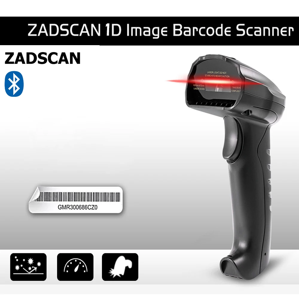 Zadscan BP8150BL сканера штриховых кодов Беспроводной Bluetooth 3 0 + EDR Ручной считывания
