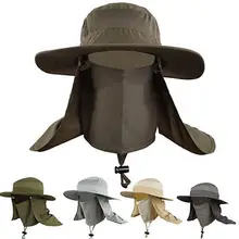 1 шт. Новое поступление Открытый Унисекс с полями, солнце блок быстрое высыхание Рыбалка Защита от Солнца кепки Панама для альпинистов шляпа eline chapeaux femme