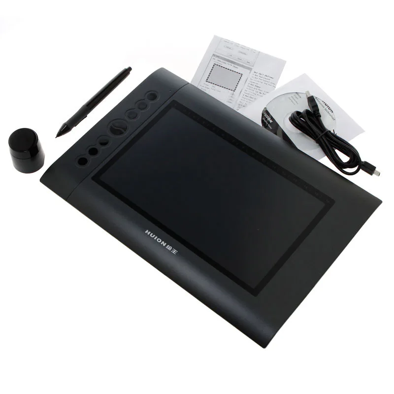 

HUION H610 Art Graphics Drawing Board Tablet Digital Tablets Boards Pad Grafica Tableta Writing Tablet H610 10x6.25" 2048 Levels