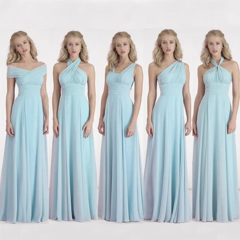 light blue multiway bridesmaid dresses