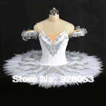 Балетная пачка на взрослого юбке; Профессиональные платья балерины; классическая балетная пачка для девочек; белая юбка-пачка для взрослых AT0017