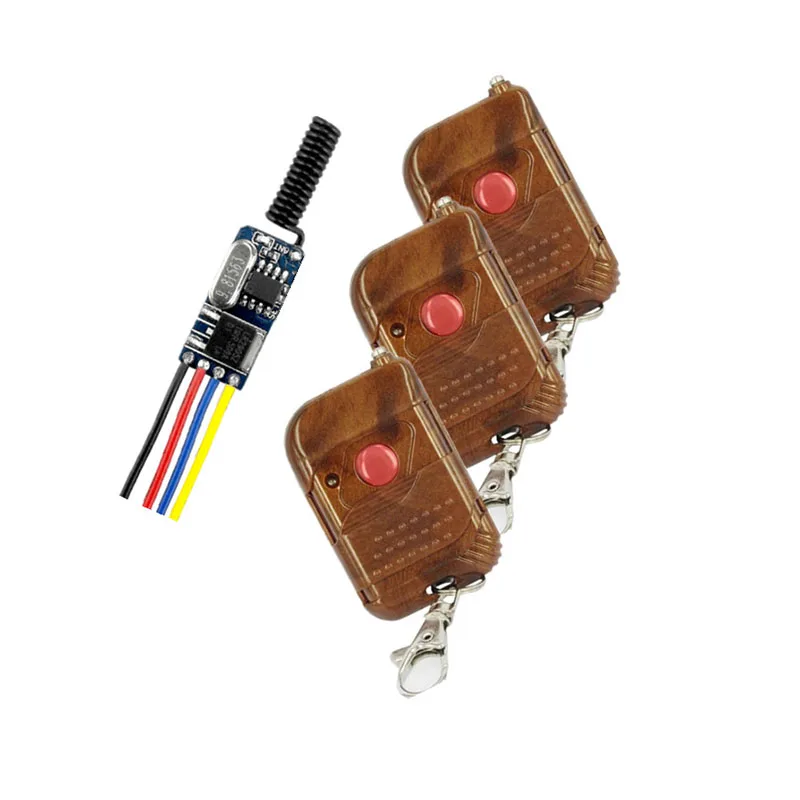 

DC3.6V-DC12V Mini Remote Control Switch System Receiver Transmitter Learning Code Momentary Toggle Latched