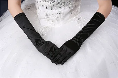 Полный Пальцы наручные Длина многоцветный Простой Свадебные Прихватки для мангала для невест Мода Свадебные Перчатки Элегантные длинные