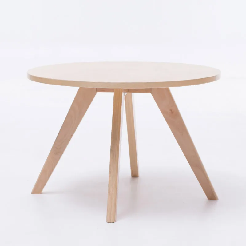 Mid-Century Modern End Sofa Side Table Wood Perfect For Bedside Nightstand or Living Room Nordic Accent Table Round/Triangle