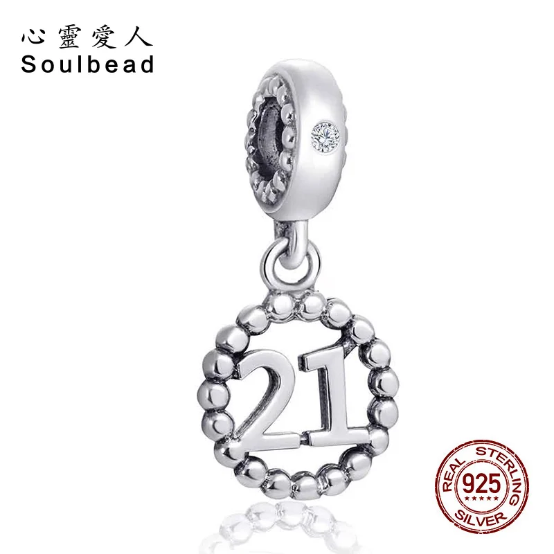 Number 21 Charm Charms for Bracelets and Necklaces