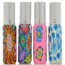 10 шт./лот 5 мл/10 мл Портативный красочные Стекло флакон духов с распылителя Пустой Parfum чехол с спрей для путешествия