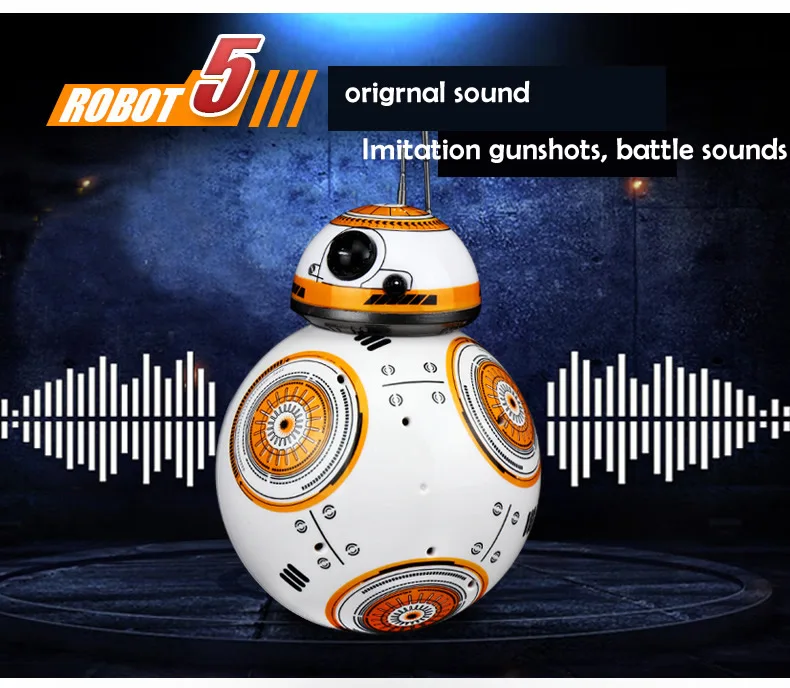 BB-8 мяч Звездные войны RC робот экшн-фигурка BB 8 Droid робот 2,4G пульт дистанционного управления Интеллектуальный робот BB-8 Модель Детская игрушка подарок FSWB