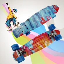 22 Retro Cruiser peny board printed mini font b skateboard b font skate scooter skateboarding board