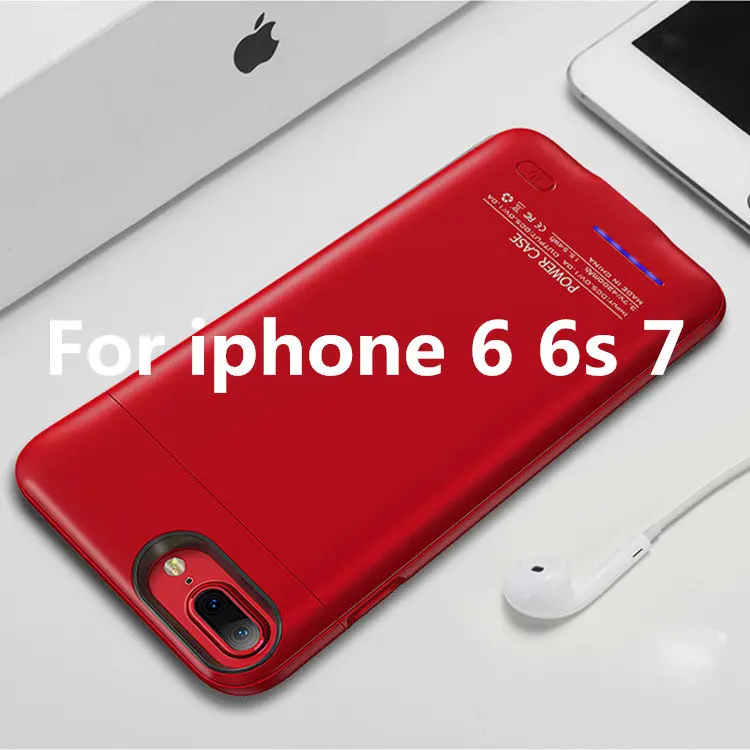 Для iphone 6 6s 7 батарея зарядное устройство чехол Магнит адсорбции Стенд телефон для iphone 6 6s плюс iphone 7 плюс чехол питания - Цвет: for iphone 6 6s 7