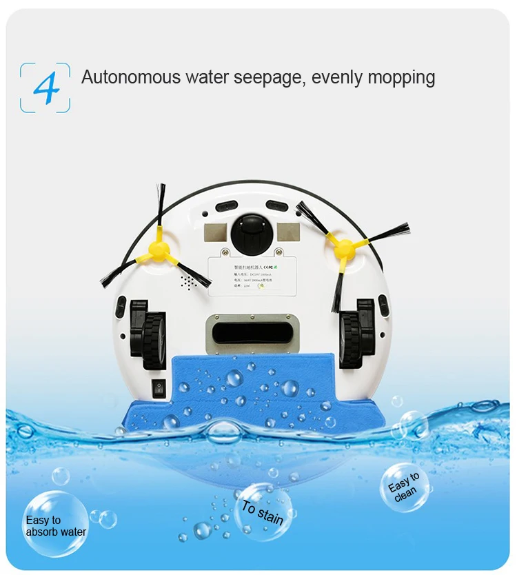 Полностью автоматический подметальный робот-пылесос домашняя уборочная машина Интеллектуальный ультра-тонкий большой резервуар для воды Автоматическая зарядка