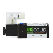 U.S. Solid 1/" 5 способ 2 положения пневматический Электрический электромагнитный клапан DC 24 V алюминиевый сплав