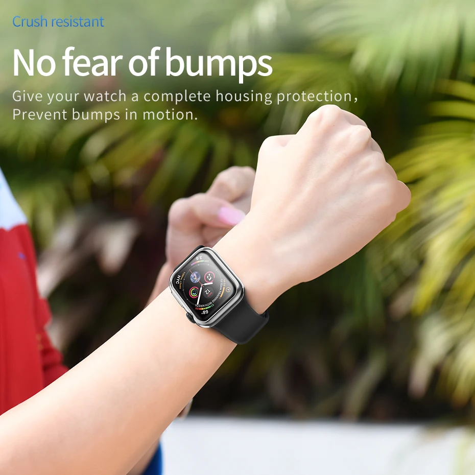 HOCO TPU оболочка для Apple Watch Series 4 44 мм 40 мм мягкий прозрачный чехол ультра тонкий прозрачный защитный чехол Защита Смарт-часы