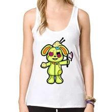 Мода Zobie Кролик Дизайн Женские топы Забавный животный принт Леди Лето Повседневный жилет