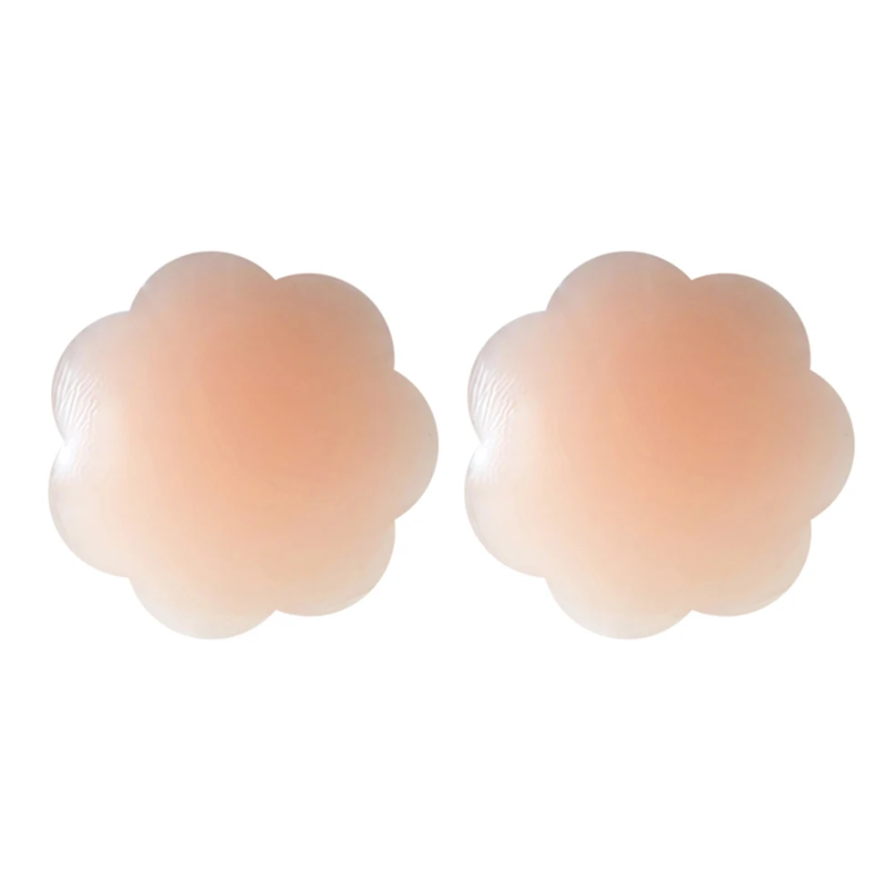 Women's Silicone Nipple Covers - Self-Adhesive, Invisible, Reusable Nipple Pasties, Bra Pad Stickers Accessories image 5