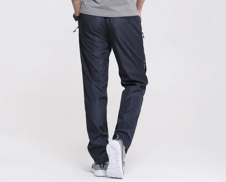 Мужские длинные штаны для бега, мужские тонкие брюки с эластичной резинкой на талии, спортивные мужские повседневные штаны, прямые спортивные штаны GA125