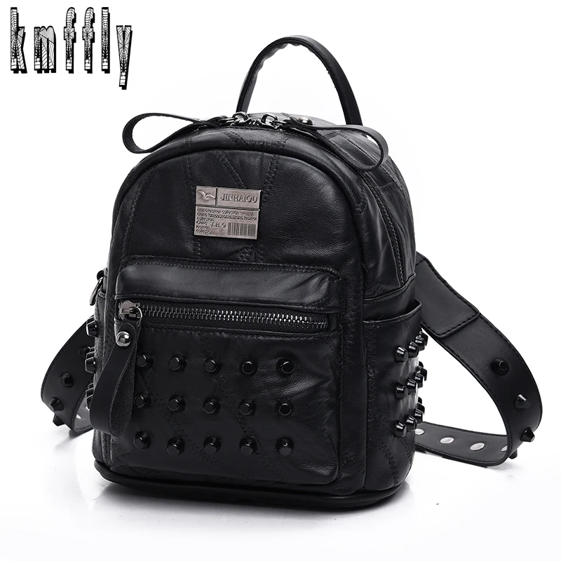 

Women Backpack Genuine leather Sheepskin Backpack dual purpose Removable Straps Capable of moving Straps guest bag for woman sac