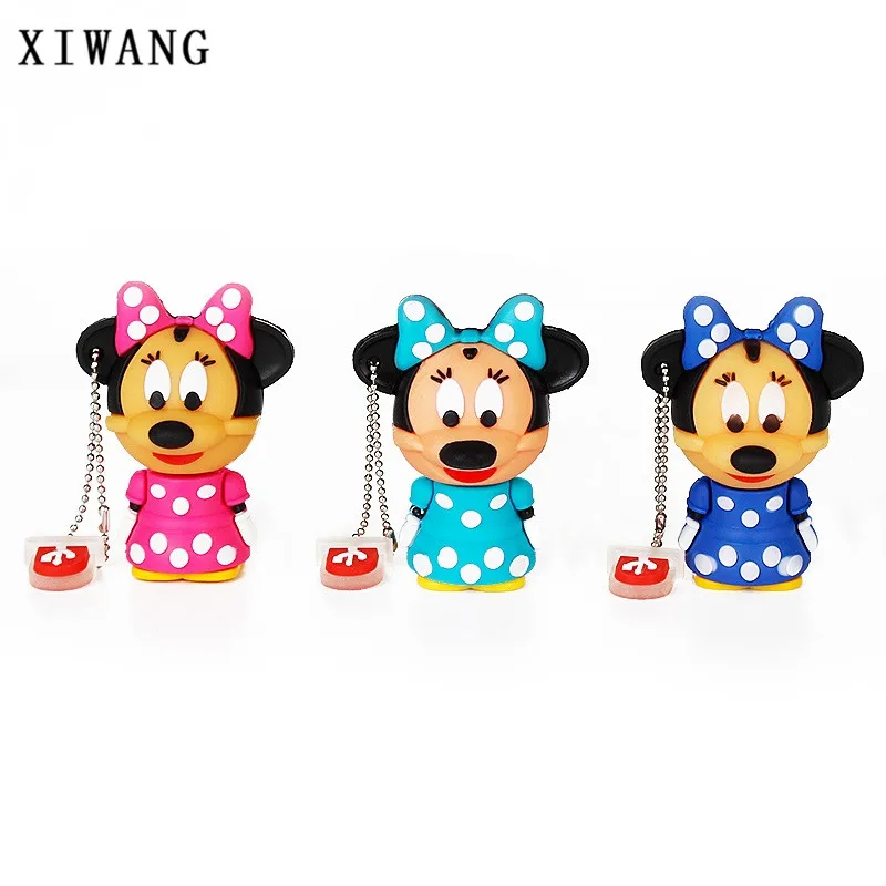

new USB Flash Drive 128gb Mini Mickey Pendrive USB 2.0 4GB 8GB pen drive 16GB 32GB 64GB Cartoon Mouse Memory Stick Free Shipping