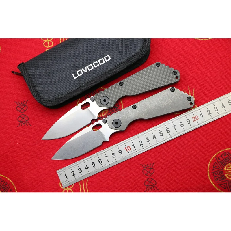 

LOVOCOO SMG TC4 Titanium handle D2 blade Copper washer Folding hunting camping outdoor Tactical multi kitchen knife EDC Tools