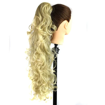Luxury for Braiding 30inch 210g  Long Wavy High Temperature Fiber Synthetic Hair Pieces Claw Clip Ponytail Extensions for Women 5