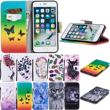 

Fashion Feathers Leather Flip Wallet Phone Soft Silicone Case Cover Shell Hull Coque for Apple iPhone 5 5S SE 6 6S 7 8 Plus X XS