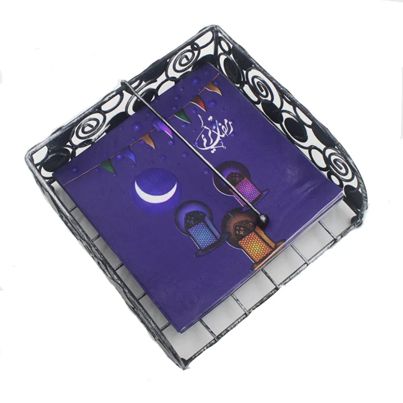 

20pcs/bag Mosque Eid Mubarak Ramadan Design Paper Towel Muslim Mubarak Decoration Ramadan Decoration Muslim EID Party Supplies