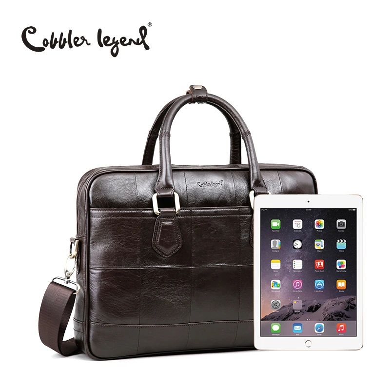 الإسكافي أسطورة العلامة التجارية مصمم الرجال الحقيقي حقيبة جلدية حقيبة للذكور Crossbody أكياس ل 15 ''كمبيوتر محمول حقيبة أعمال 0907159-A-1