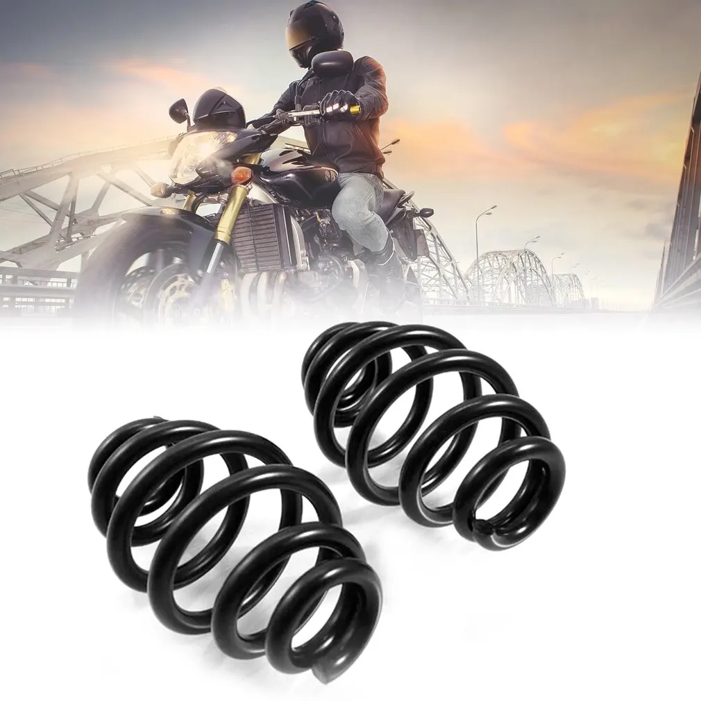 

newNewest 1 Pair Motorcycle 3" Solo Seat Barrel Springs Professional Steel Spring For Harley For Chopper For Bobber Motorcycle