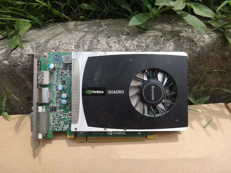 Free shipping 90% for new original for Leadtek Quadro 2000 Q2000 1G dual DVI 128BIT Desktop Graphics