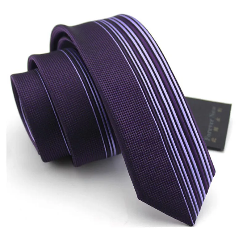 Высокое качество Новинка г. галстук Для мужчин галстук моды тонкий Галстуки для Для мужчин 5.5 см Повседневное черный Галстуки шелковый галстук подарочной коробке - Цвет: Color M