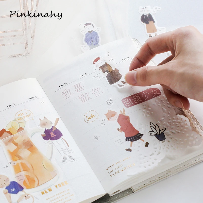 Kawaii Fashion Girl's Life серия дневников дневники наклейки для скрапбукинга милые