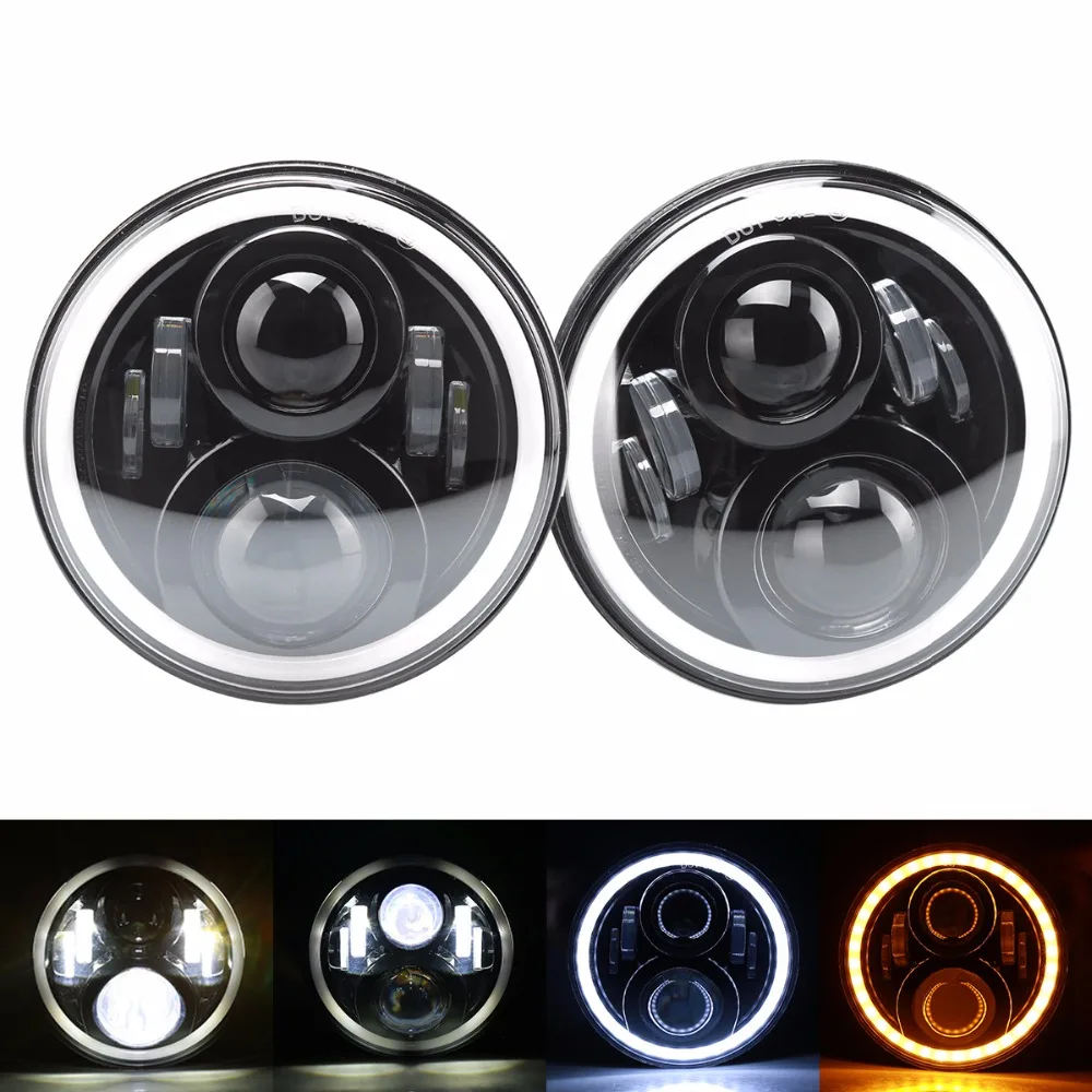 Suparee 2017 Led Cars Running Lights Led Headlight with Angel Eyes 7