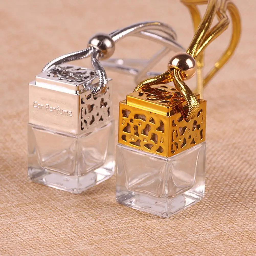 

6ml Car Perfume Bottle Air Freshener for Essential Oils Car Styling Ornament Perfume Pendant (Without Essential Oil)