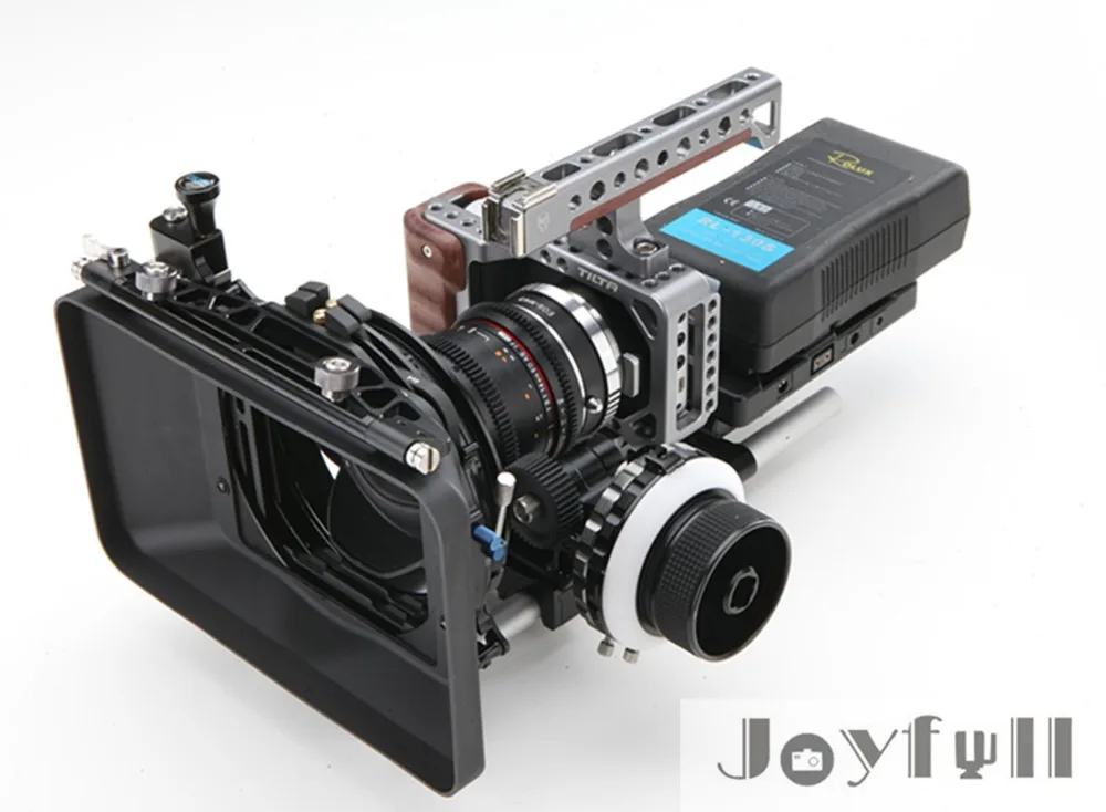 

NEW Tilta BMPCC DSLR Rig Cage top handle Follow focus 4*4 Matte box V-lock for BlackMagic Pocket Camera rig Free shipping