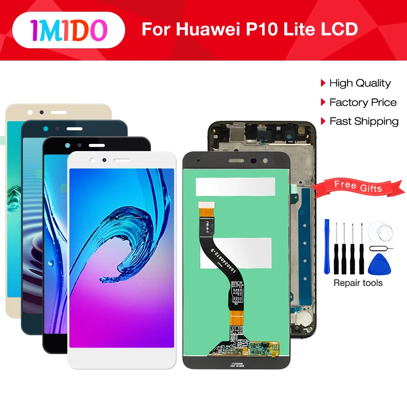 

AAA LCD Display For HUAWEI P10 Lite LCD Touch Screen Digitizer With Frame For HUAWEI P10 Lite WAS-LX1 WAS-LX1A WAS-LX2 WAS-LX3
