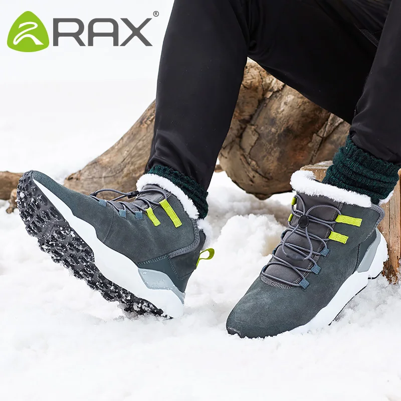 Теплые зимние ботинки Rax для мужчин и женщин Нескользящие теплые плюшевые