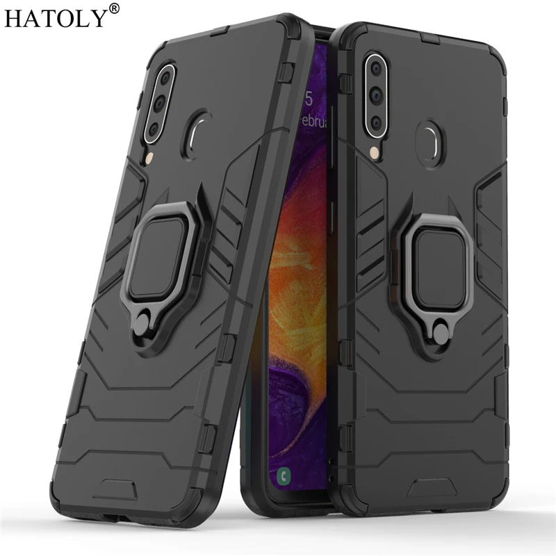 Чехол для Samsung Galaxy A60 чехол кольцо на палец PC телефона защитный A60|Бамперы| |