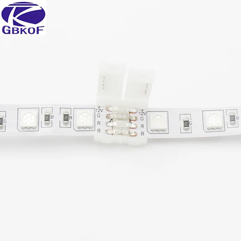 2835 5050 светодиодные ленты разъемы 2pin 8 мм/2pin 10 мм/4pin мм Бесплатная сварки разъем 5