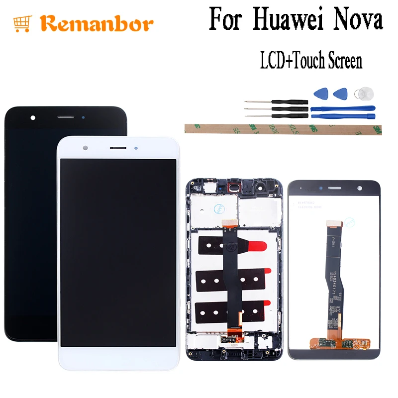 Remanbor для huawei Nova CAN-L01 L11 L02 L12 L03 L13 ЖК-экран и монтажный комплект сенсорного экрана