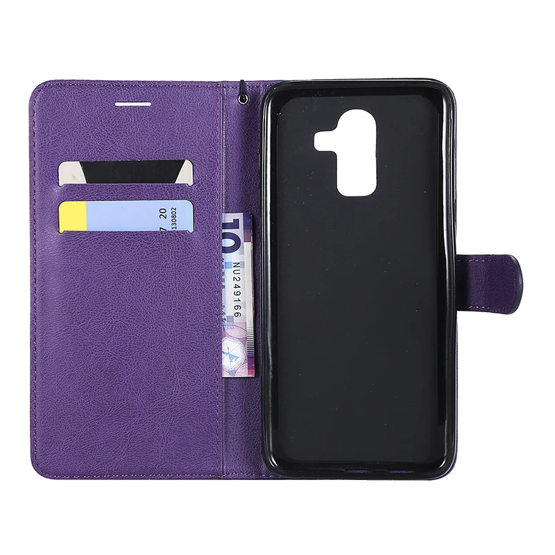 Luxury Leather Flip Case For Samsung Galaxy J3 J5 J7 2016 2017 J2 Pro J4 J6 J8 2018 J7 Duo J7 J5 Prime Wallet Full Cover Plain   (12)